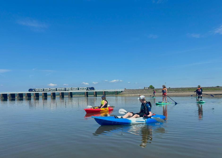 Canoes, Paddleboard and Viaduct.jpg