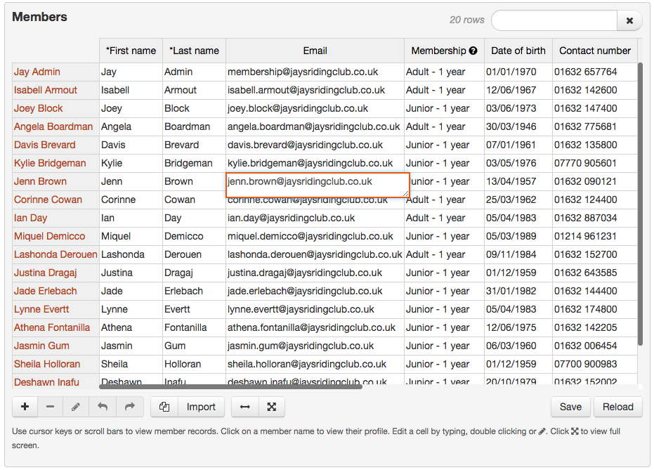 Membership Database Template Excel